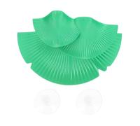 Toddmomy Mushroom Floating Shelf with Suction Cup and Invisible Decor Integration Plastic Green Climbing Platform for Jumping Spider Enclosure for Reptile Aquarium or Breeding Enclosure