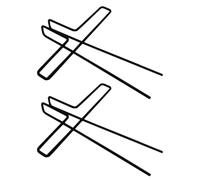 Toddmomy Music Note Clips Metal 2Pcs Black Windproof Page Holders for Music Stands and Manuals Suitable for Musicians and Students