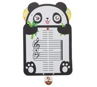 Toddmomy Musical Note Card: Beginner Music Notation Board - Panda-Themed Music Learning Card for Piano Practice Rhythm Training and Note Recognition