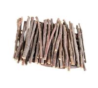 Toddmomy Natural Apple Wood Chew Sticks for Small Pets Molar Grinding Treats for Rabbits Hamsters Guinea Pigs Chinchillas Squirrels Parrots Portable Untreated Wood to Promote Healthy Teeth