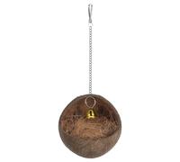 Toddmomy Natural Coconut Shell Bird Nest Hanging Bed for Parakeet Conure