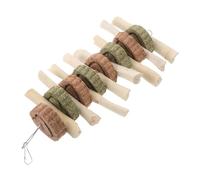 Toddmomy Natural High Fiber Bamboo Chew Sticks for Small Animals Teeth Grinding Treats for Rabbits Guinea Pigs Hamsters Chinchillas Safe Dental Care Snack Natural Ingredients