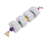 Toddmomy Natural Parrot Beak Grinding Stone Parrot Molar Toy for Small Birds Animal Tooth Grinding Tool Pet Toys for Chinchilla Squirrel