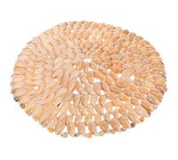 Toddmomy Natural Shells Coaster with Non-skid Mug Mat Functionality, Easy Cleaning Beach Style Decorative Cup Coasters for Tea and Coffee Home Use with Elegant Nautical Design Color