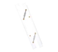 Toddmomy Navigation Parallel Ruler Clear Acrylic Chart Measuring Tool for Precise Nautical Drawing with Consistent Angle and High Accuracy for Ship Captains and Ocean Research