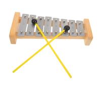 Toddmomy Note Aluminum Glockenspiel Xylophone Montessori Percussion Musical Instrument with Mallets for Early Music Education and Group Activities