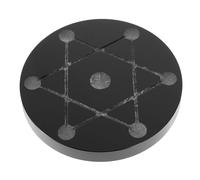 Toddmomy Obsidian Black Crystal Ball Stand with Smooth Edges and Fine Texture, Elegant Design Desktop Display Base Suitable for Home Decoration and Sculpture Display