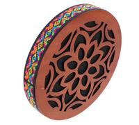 Toddmomy Ocean Drum with Relaxing Water Sound Ethnic Percussion Instrument Handheld Wooden Drum Portable Compact Onomatopoeic Music Therapy for Healing Meditation and Ensemble Play