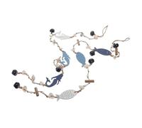 Toddmomy Ocean Themed Wind Chime Set 2 Pieces - Bedroom and Garden Hanging Bell Pendant with Fish and Mermaid Design, Outdoor Window Ornament for Patio and Home Décor