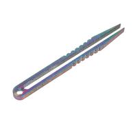 Toddmomy Outdoor Mini Titanium Tweezers Lightweight CNC Precision Tool for Hiking Camping Survival High Hardness Non-Magnetic Numerical Instrument for Fine Object Handling and Acid-Alkali