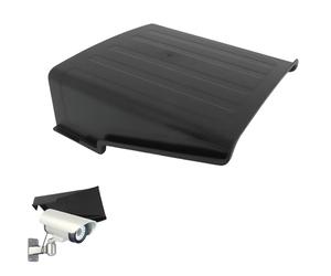 Toddmomy Outdoor Security Camera Rain Cover, Weather-Resistant Plastic Sun Shade Shield with Sunshade Hood, Protective Protective Cap Roof for CCTV Home Surveillance, Easy Installation Black