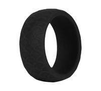 Toddmomy Outdoor Sports Silicone Finger Ring Black No Fish Scale Texture Flexible Sports Finger Ring for Fishing and Swimming