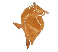 Toddmomy Owl Garden Stake Iron Orange Lifelike Decoration for Home Garden | Fine Craftsmanship, Eye Catching Ornament, Beautiful Elegant Style, Outdoor Decor for Lawn and Flower Beds