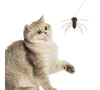 Toddmomy Pack of 2 interactive cat fishing replacement heads with insect design for long-lasting fun promotes the natural hunting instincts of cats apartment