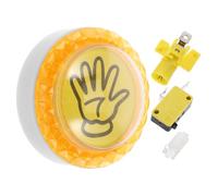 Toddmomy Palm Activated Game Show Buzzer Button with Loud Alarm Sound Trivia Answer Button for Adults Compatible Classroom Teacher Supplies for Interactive Learning and Skills Development