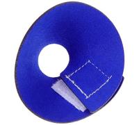 Toddmomy Parrot Anti-Biting Cone Collar Blue Microfiber Leather Comfortable Bird Collar for Budgie Macaw Cockatiel