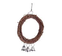 Toddmomy Parrot Swing Toy Bells Climbing and Chewing Vine for Birds for Budgies Lovebirds and Finches Playground to Reduce Stress and Encourage Play