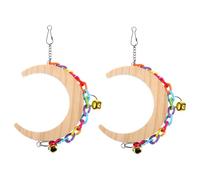 Toddmomy Parrot Swing Toy Bird Cage Accessory Parrot Perch for Macaw Parakeet Finch Bird Training Toy