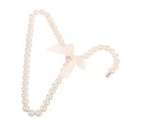 Toddmomy Pearl Dog Clothes Hanger Lightweight Durable Pet Clothes Rack for Puppy and Cat Beige Multifunctional Flexible Hanger for Indoor Outdoor Use