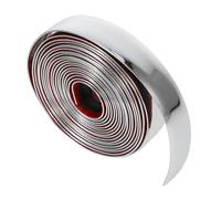 Toddmomy Peel and Stick Wall Edging Strip PVC Molding Trim Silver Wide Self-Adhesive Flexible Corner Border for Kitchen Bathroom Ceiling Decoration