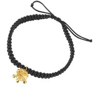 Toddmomy PET Collar with Bell Adjustable Polyester Brass Gold Lock Appearance Black for Cat Dog