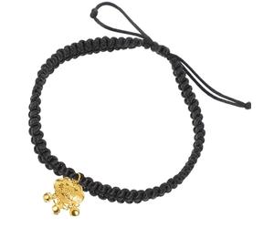 Toddmomy PET Collar with Bell Adjustable Polyester Brass Gold Lock Appearance Black for Cat Dog