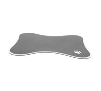Toddmomy Pet Food Feeding Mat Absorbent Non- Mat for Dogs and Cats Stylish Bone-shaped Design Easy to Clean and Reusable for Food and Water Bowls
