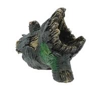 Toddmomy Pet Habitat Realistic Tree Trunk Cave Aquarium Hideout Decoration for Resin Reptile Tank Accessory