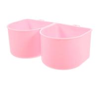 Toddmomy Pet Hanging Feeding Bowl Cage Bowl Holder with Hooks Splashproof Spill Prevention Abs Material for Crate Time and Travel Suitable for Small Animals and Poultry