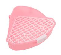 Toddmomy Pet Litter Basin for Small Animals Durable Bunny Toilet Space Saving Design for Guinea Pigs Easy to Clean with Detachable for Spaces