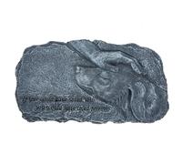 Toddmomy Pet Memorial Stone Angel Dog Resin Garden Ornament Figurine for Outdoor Grave Decoration Pet Tombstone Decoration Memorial