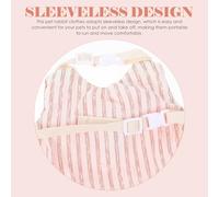 Toddmomy Pet Rabbit Dress Clothes with Orange Bunny Harness Leash Set for Dwarf and Young Rabbits, Small Size Outdoor Walking Costume for Lop-eared Pets