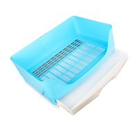 Toddmomy Pet Rabbit Toilet Drawer-style Potty Trainer with Anti-spill Design, Suitable for Lop-eared Rabbits and Small Animals, Random Color Pet Bedpan for Cage Use