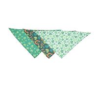 Toddmomy PET Scarf Dog Triangle Scarf 3pcs Shamrock Polyester St Patrick's Day Costume Keeps Neck Clean After Eating Dog Neckerchief Puppy Bandanna