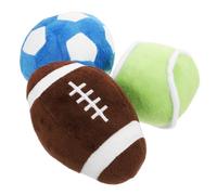 Toddmomy Pet Teething Tennis Ball Soft Plush Dog Toy Mini Soccer Ball Pillow for Puppies Puppy Plush Soccer Fluffy Cat Practice Indoor Pet Sport
