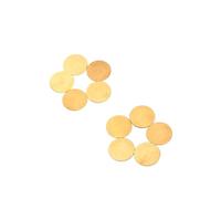 Toddmomy Piezo Disc Diaphragm Elements Acoustic Instrument Pickups Copper 15mm 300ω 10pcs with 4.6khz Resonant Frequency for Microphones and Stomp Boxes