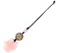 Toddmomy Pink Fox Phone Charm Pendant Cell Phone Strap Keychain for Bag Backpack Decoration Hanging Accessory