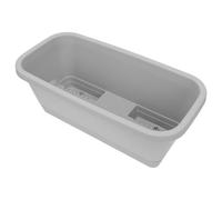 Toddmomy Planting Container and Removable Bottom Tray, Lightweight Rectangular with Drainage Mesh Design Vegetable Planter Box for Porch and Patio Gardening