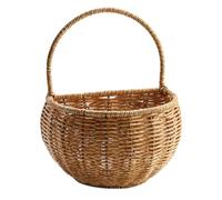 Toddmomy Plastic and Hanging Storage Egg Basket Large Capacity with Practical Design, for Countryside Style Woven Basket for Organizing Kitchen and Interior Decorations Eggs and Household