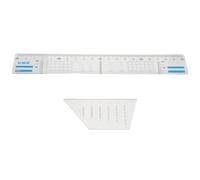 Toddmomy Plastic Drawing Tool Ruler Set for Calligraphy Lovers and Students, Featuring Evenly Spaced Lines and Parallel Marking for Creative Projects and Artistic Pursuits