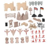 Toddmomy Plastic Soldier for Educational Military Model with Combat Vehicles Aircraft Tanks Enhances Creativity and Imagination for Boys