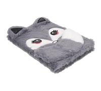 Toddmomy Plush Animal A5 Notebook Gray Fox Soft Cover Cute Journal for Diary Writing Book School Stationery