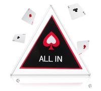 Toddmomy Poker Dealer Button Double Layer All in Chip Poker Game Accessory for Texas Holdem Blackjack Party Game Gatherings Tabletop Night Entertainment 2.76In