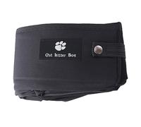 Toddmomy Portable Cat Litter Box Travel Litter Tray for Camping Road Trips Easy to Carry Spacious Design for Cats for Pet Owners The Go