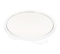 Toddmomy Portable Compact Travel Mirror 10x Magnifying Makeup Mirror with Suction Cup, round White Acrylic Single Side and Professional Makeup Artists