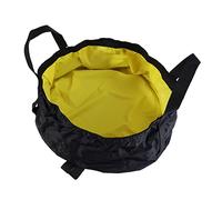 Toddmomy Portable Folding Water Basin for Camping and Hiking Ultra-light Outdoor Bucket with Storage Pouch Random Color Cordura Nylon Resists Hot Water
