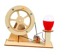 Toddmomy Portable Generator Science Kit Boys and Girls Diy Electricity Generator Train Observation Analytical Skills