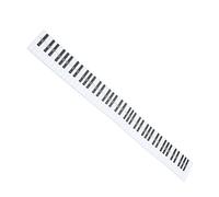 Toddmomy Portable Key Piano Keyboard Practice Guide Paper White for Finger Simulation Learning at Home Anywhere