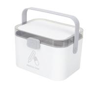 Toddmomy Portable Lightweight Multi-Layer First Aid Medicine Storage Box Made of Sturdy Polypropylene for Home and Trips, Family Use Medicine Organizing Box