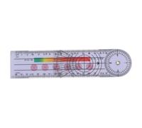 Toddmomy Portable Medical Goniometer Angle Ruler for Orthopedic Score Assessment Multifunctional Accurate Protractor Gauge for Joint and Body Measurement